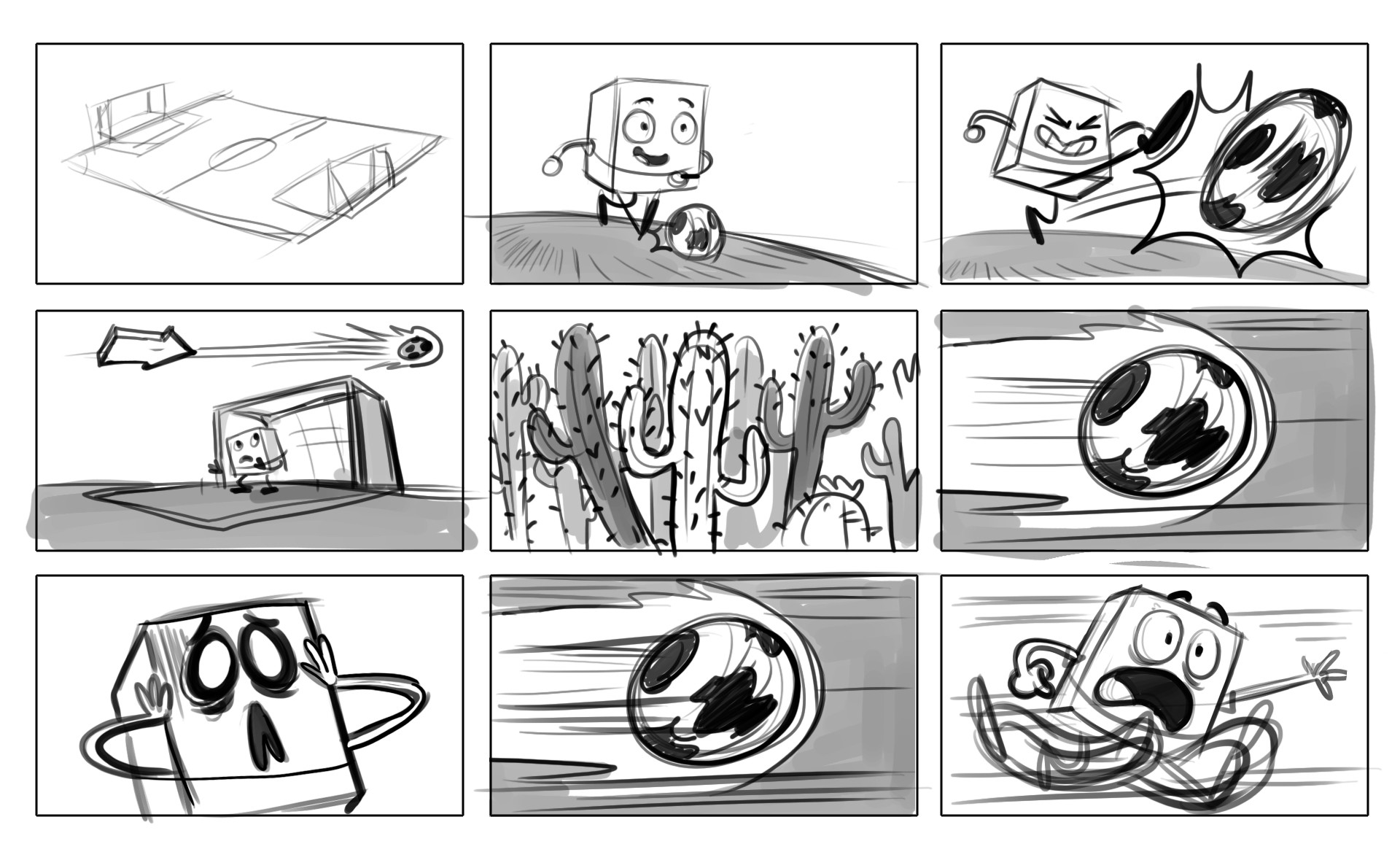 Melissa Ballesteros - Storyboard -salvando al balon Melissa Ballesteros - Storyboard -salvando al balon