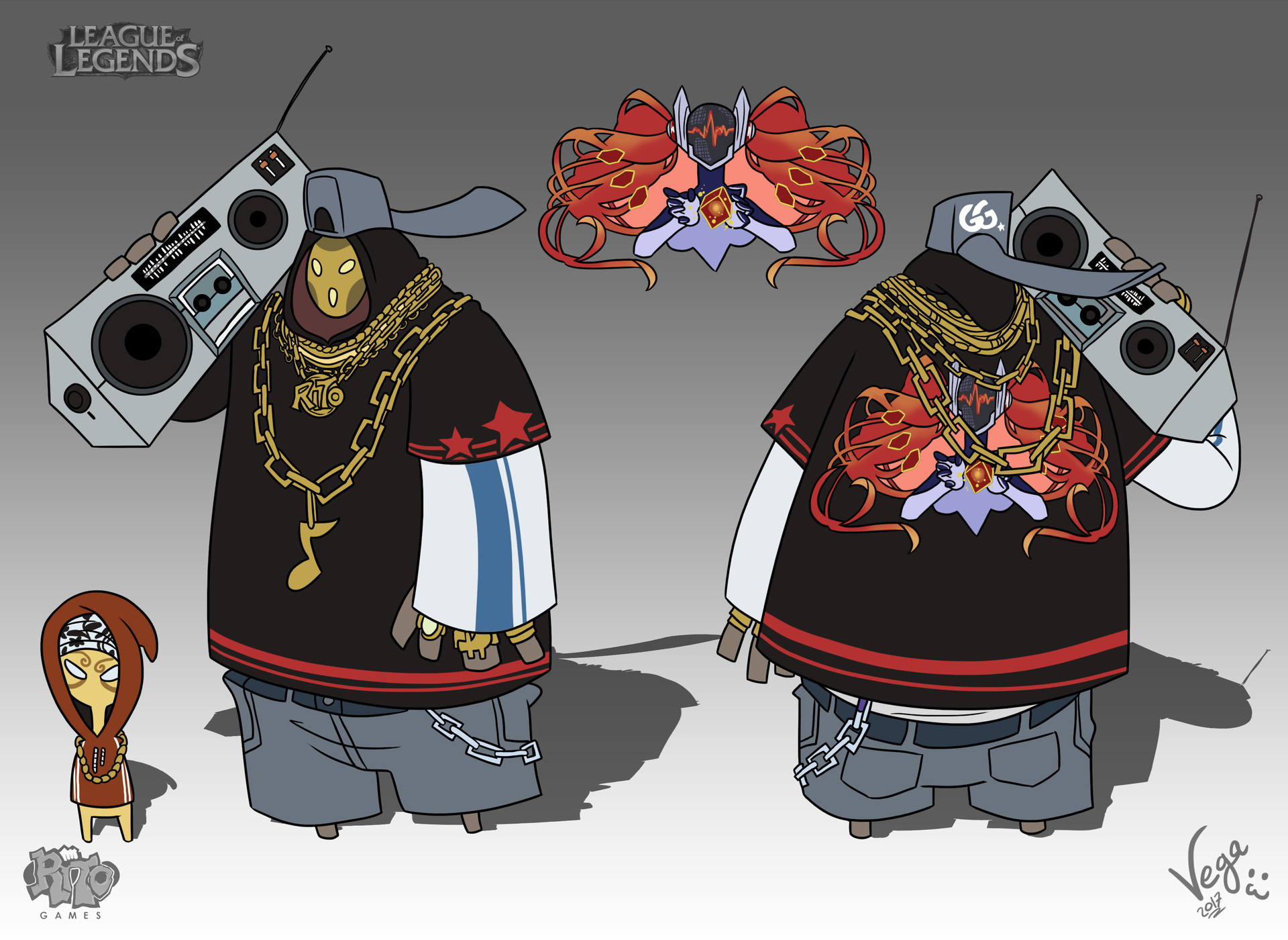 Artstation Bard Rapper Vega Nya