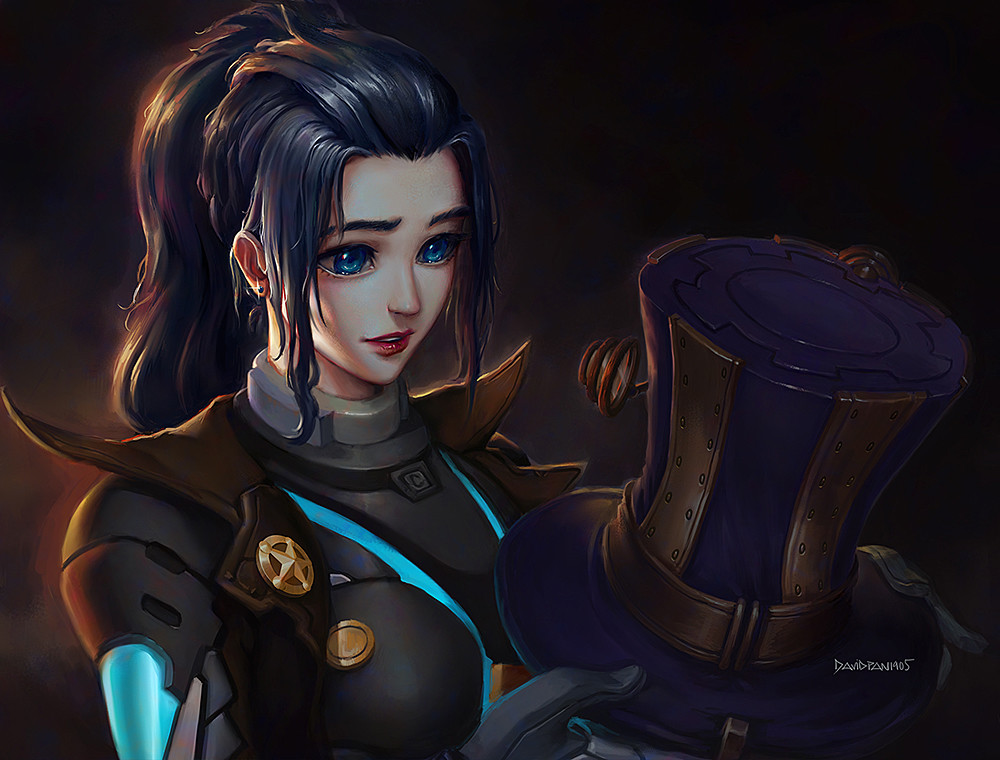 Pulsefire Caitlyn Memories Artwork By David Pan