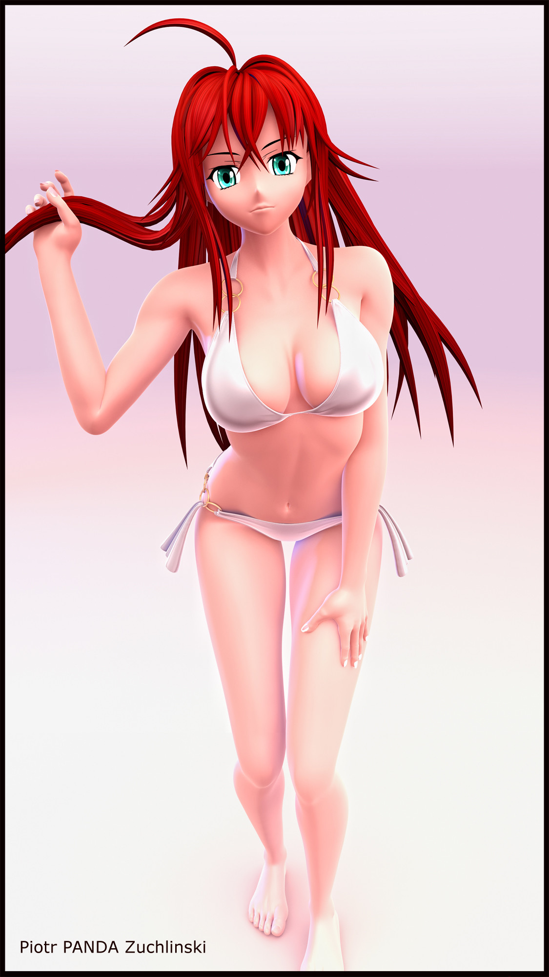 Artstation Rias Gremory Dxd Piotr Zuchlinski