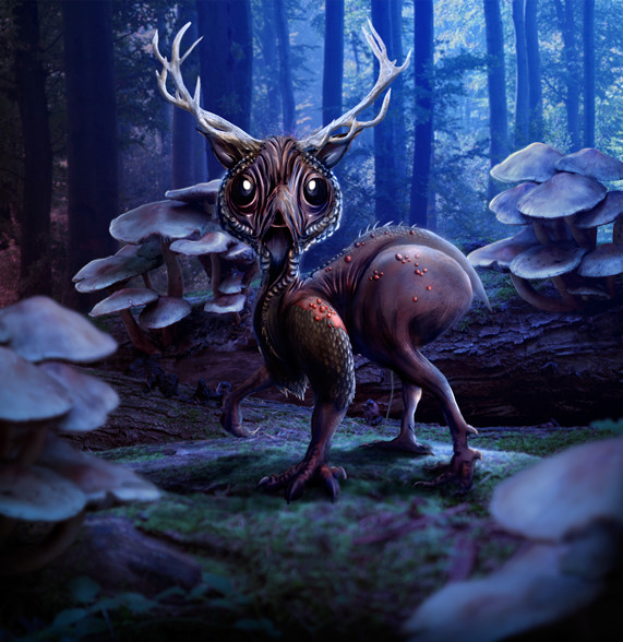 Flightless Howler - a creature created for a board game I'm working on!