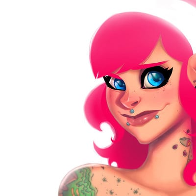 Mike henry new pink hair girl by zatransis d9qxdo1