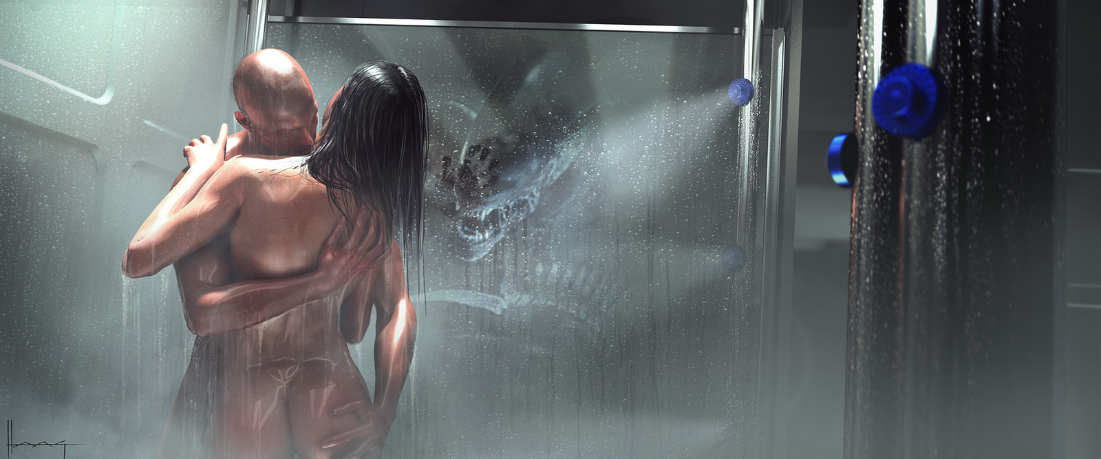 Artstation Alien Covenant Shower Scene Wayne Haag