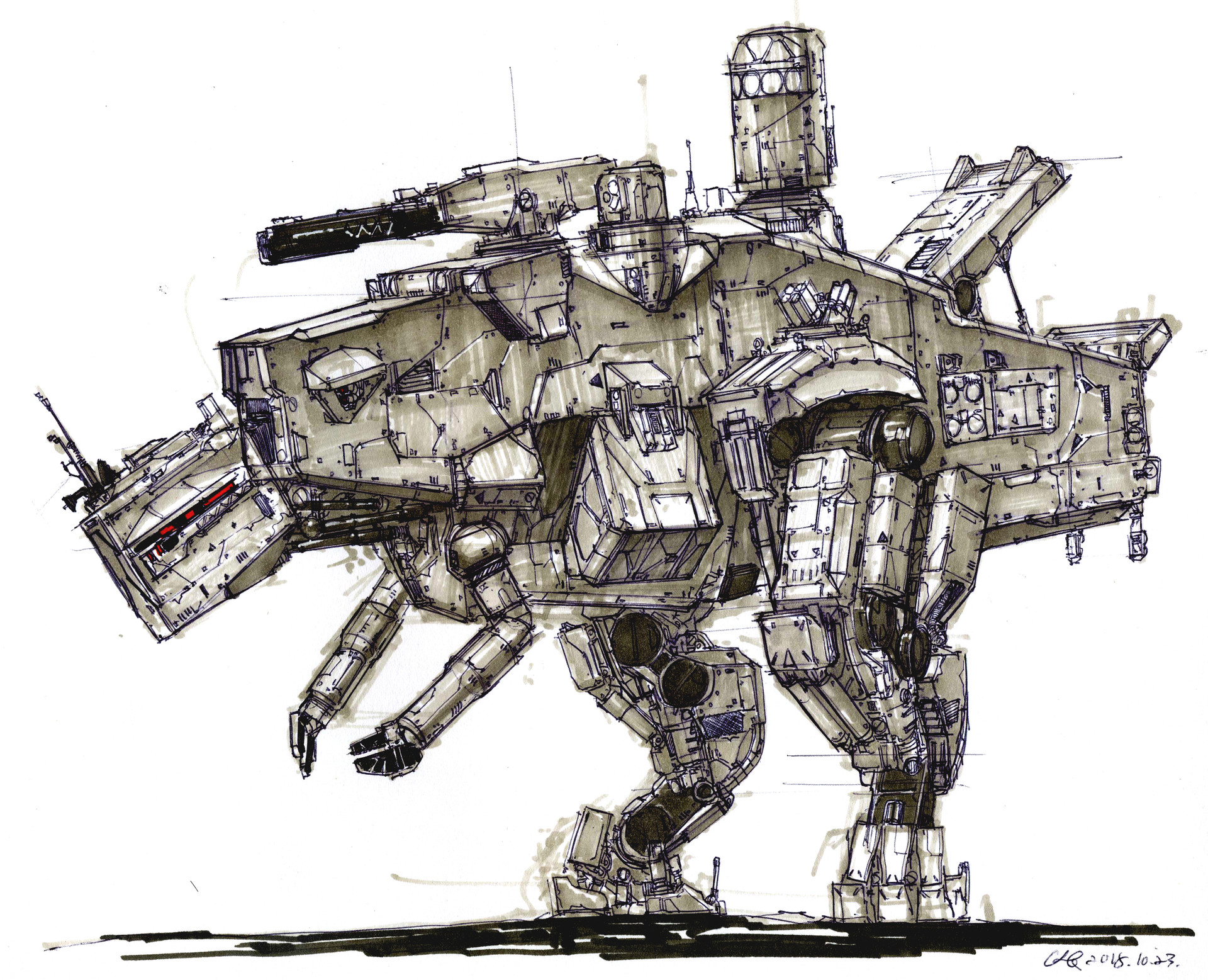 ArtStation mech Dinosaurs