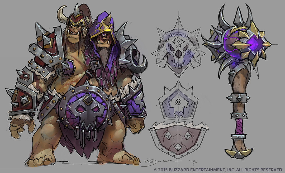 Master skin for Cho'gall, with armor sets based on old Warcraft illust...
