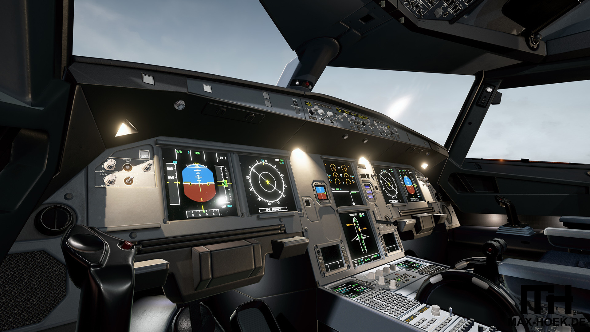 Artstation Virtual Reality Airbus A320 Cockpit Max Hoek