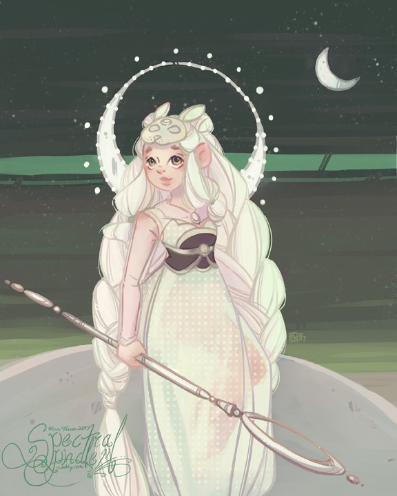 Artstation Selene Goddess Of The Moon Erin Tanner