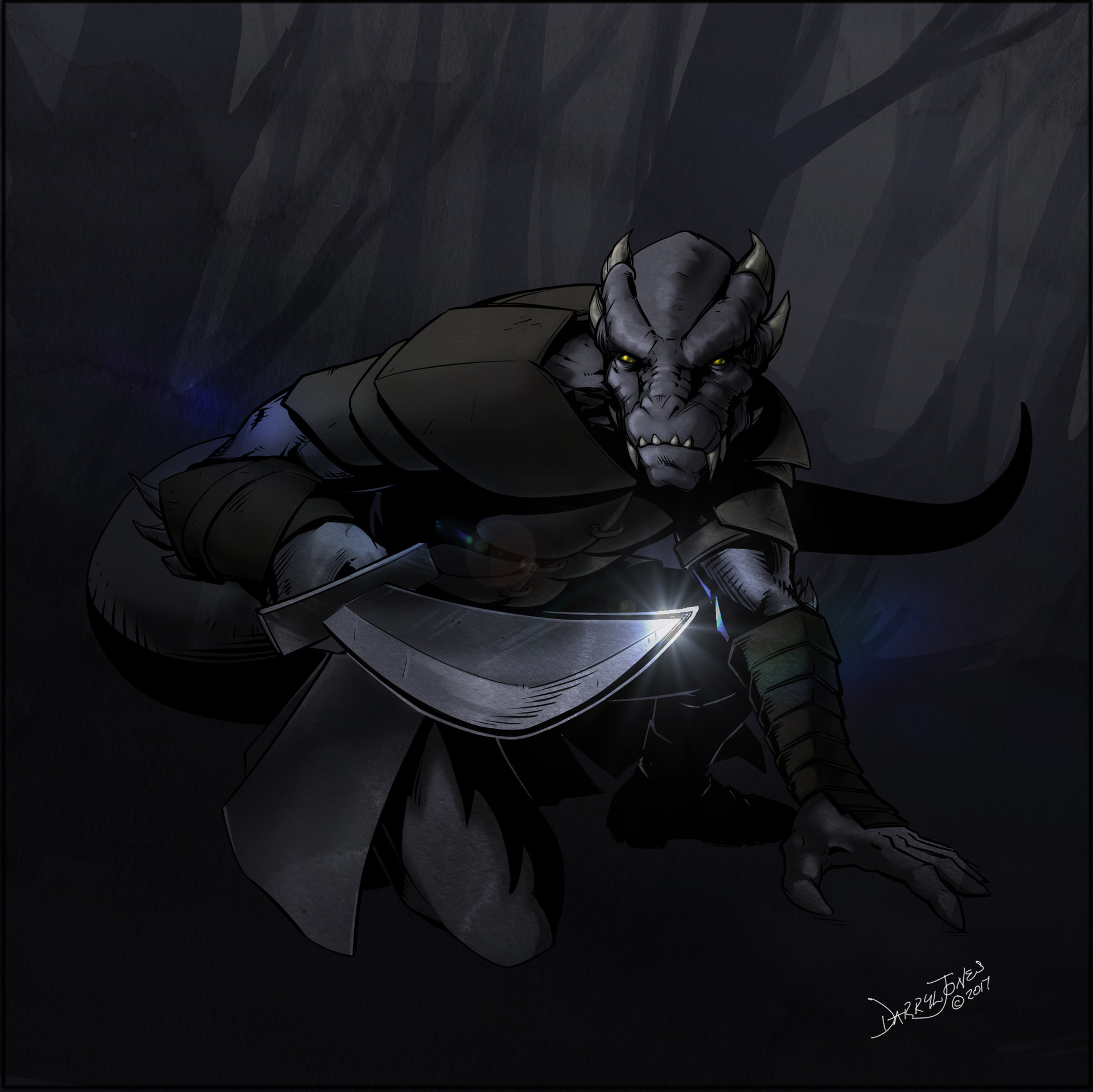 Artstation Kade Dragonborn Ranger D D 5e Character Darryl Jones