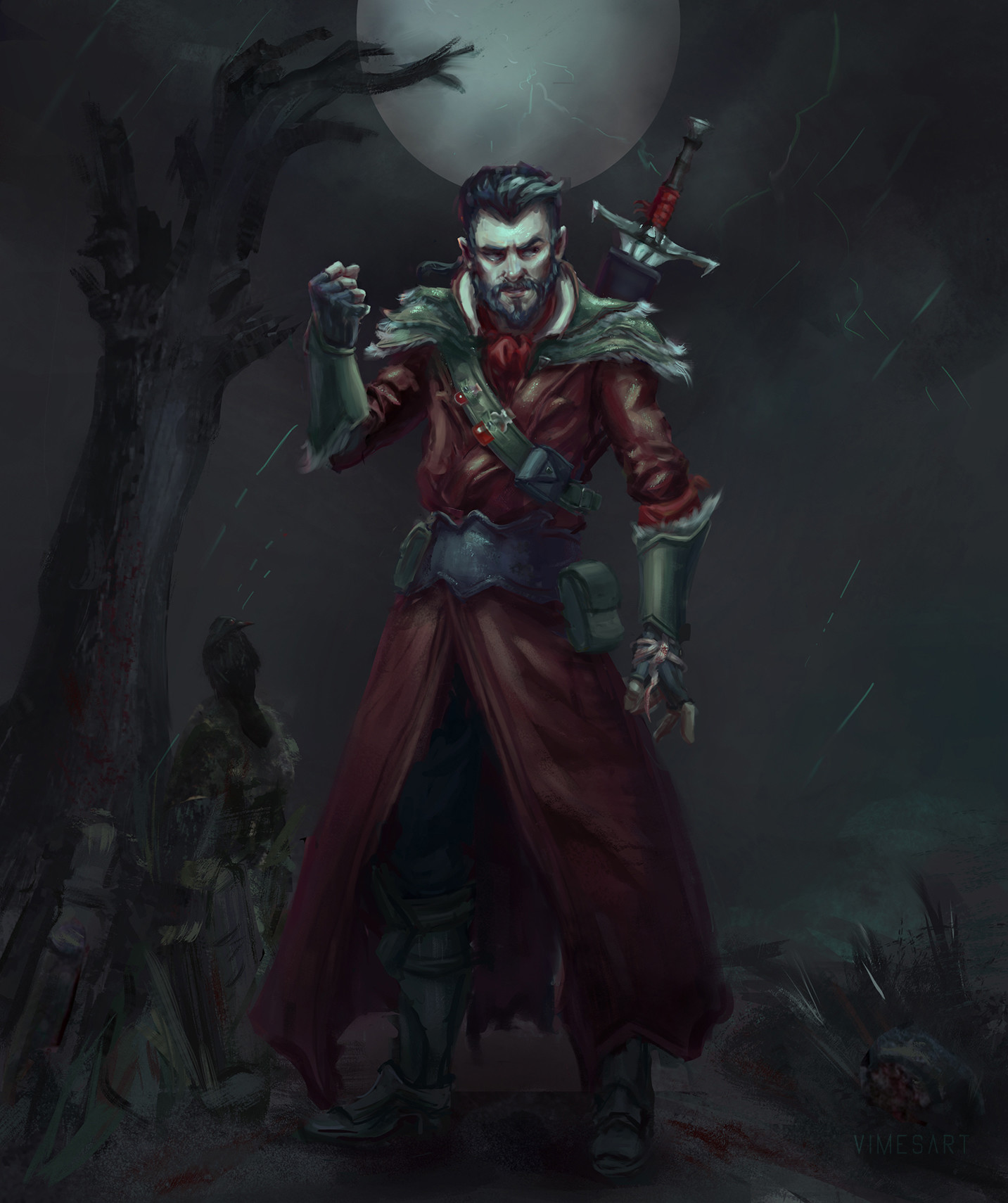 Artstation Blood Hunter D D Commission Vimes Art