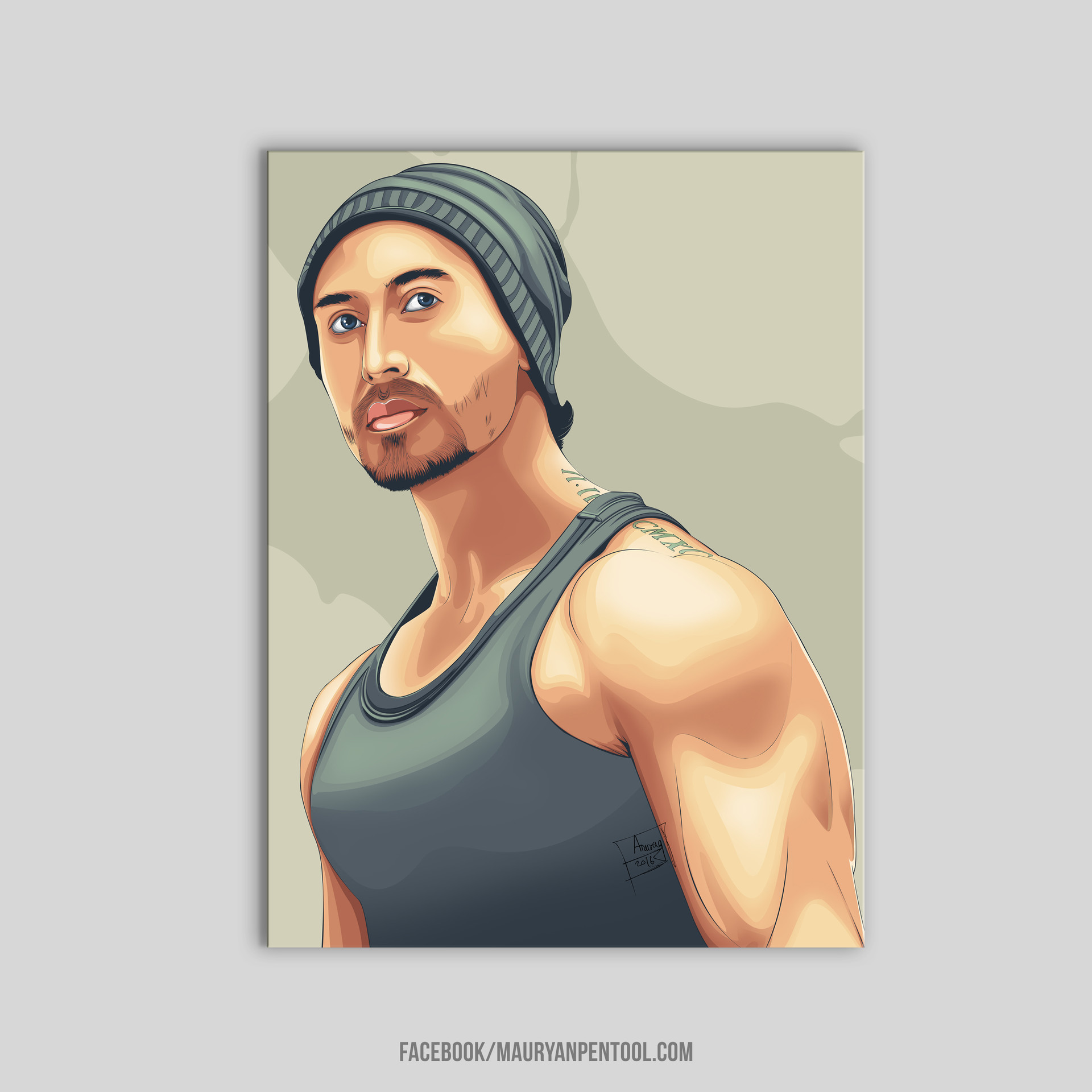 ArtStation - Illustration Of Tiger Shroff ArtStation - Illustration Of Tiger Shroff