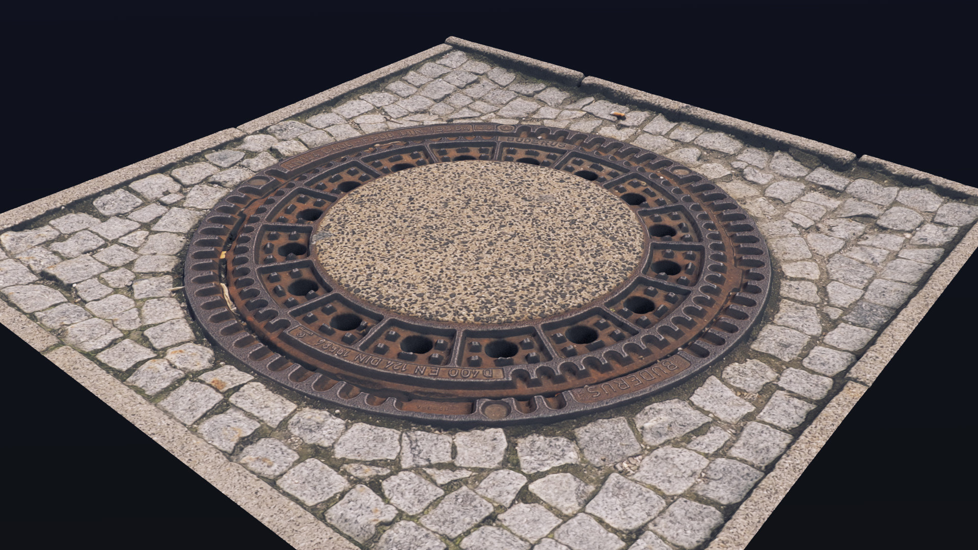 ArtStation Manhole cover texture
