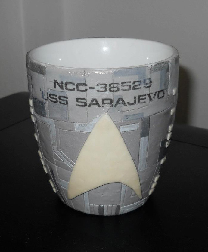 USS Sarajevo mug - side view