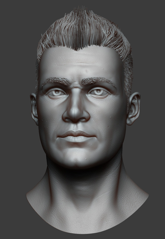 Male head. Small head male.