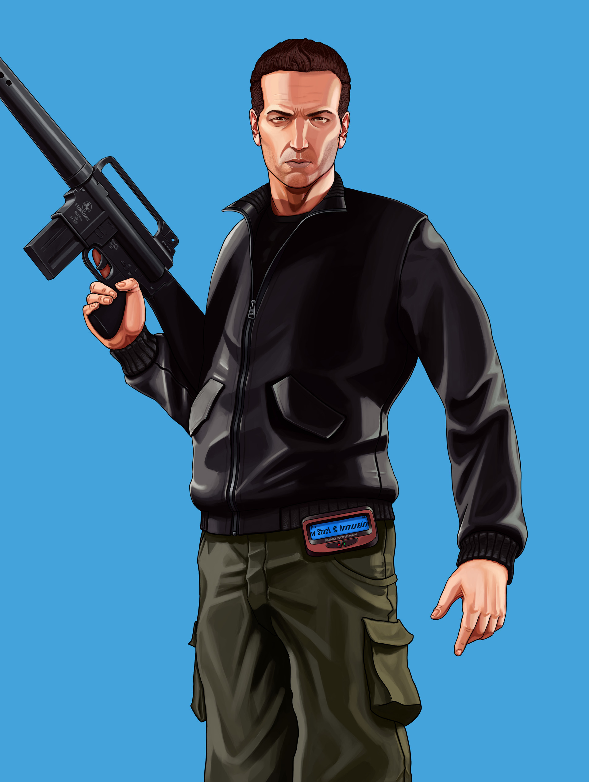 Artstation Grand Theft Auto Iii Era Protagonists Gta V Style Daniel Scholes