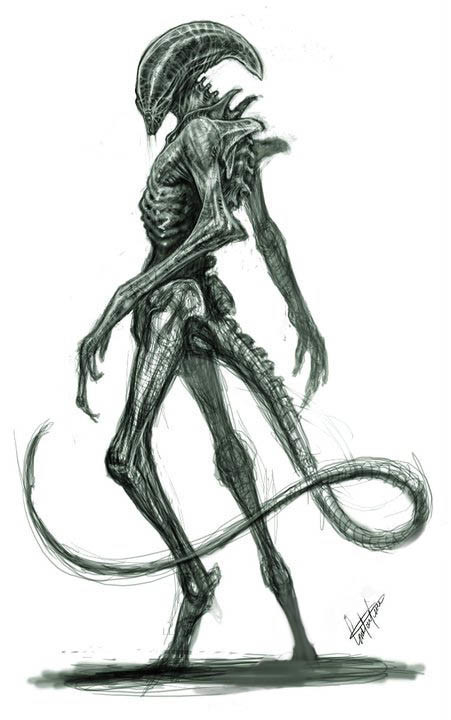 Artstation Alien Queen Design Constantine Sekeris