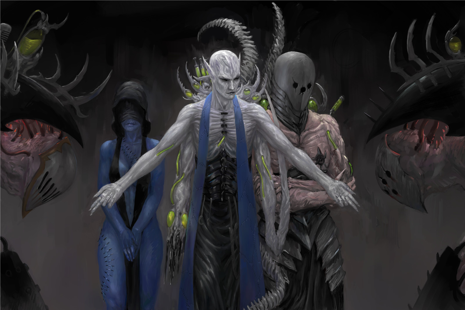 picture Eldar Warhammer 40K Artwork artstation dark eldar haemonculus