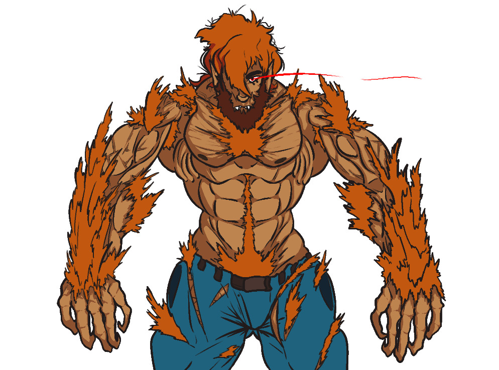 Werewolf Transformation Animation