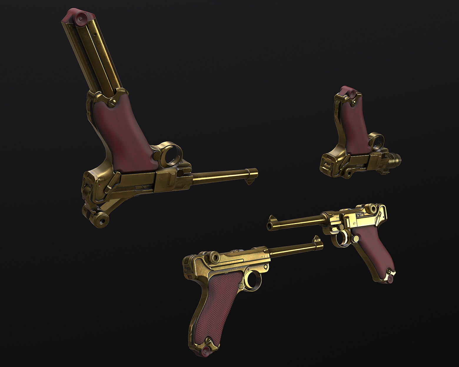 Luger P08 Texture test(WIP)