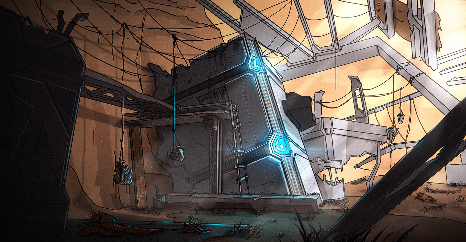 View when entering the final area of ADVENT VR.