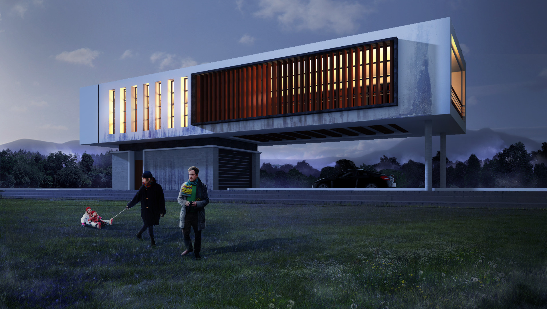 3d visualization exterior arvin lukytaa