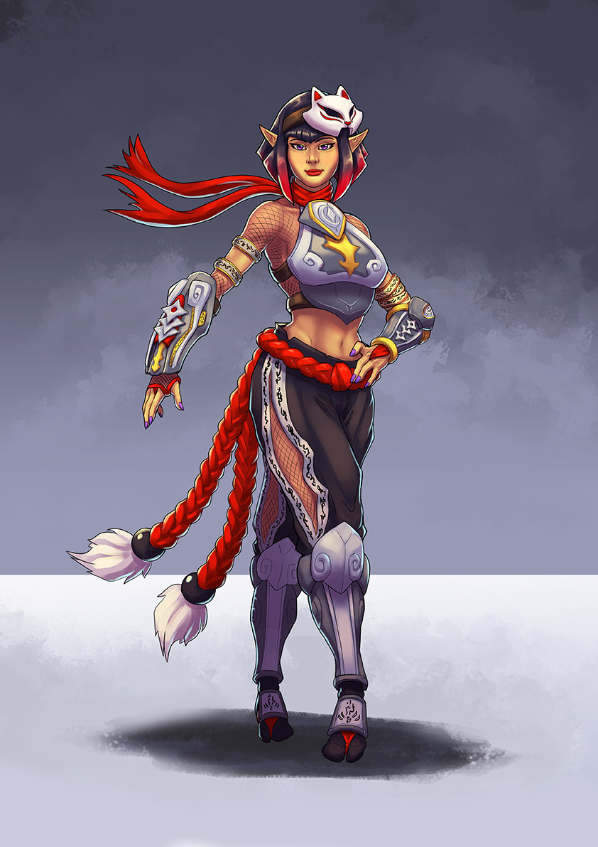 Artstation Kunoichi Female Ninja Skye Michele Trocchia