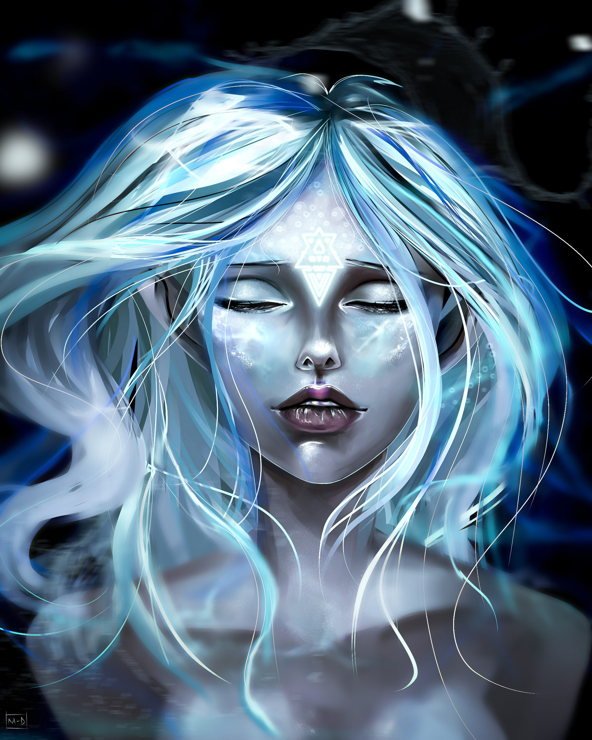 Artstation Underwater Mara Domhejn,Kawaii Anime Kawaii Cat Drawing Cute Bunny