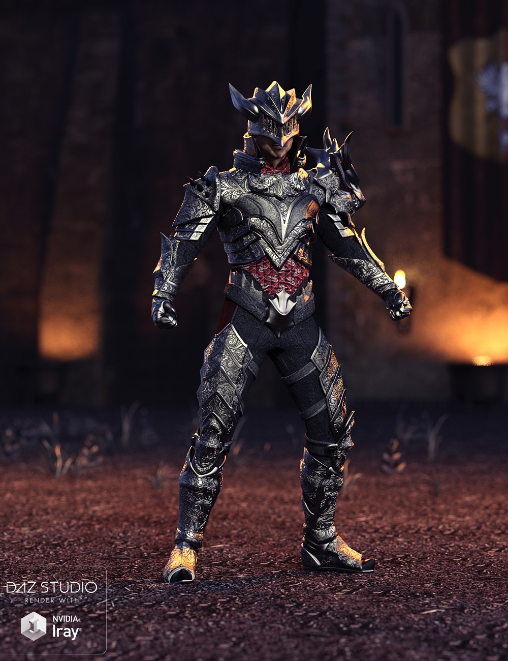 ArtStation Death Knight Armor for Genesis 3 Male(s)