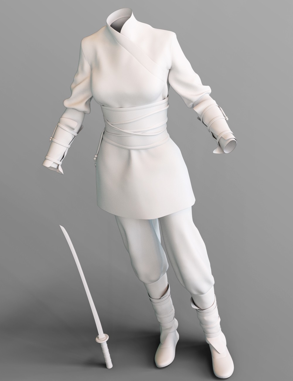 ArtStation - Water Spirit Warrior Outfit for Genesis 3 Female