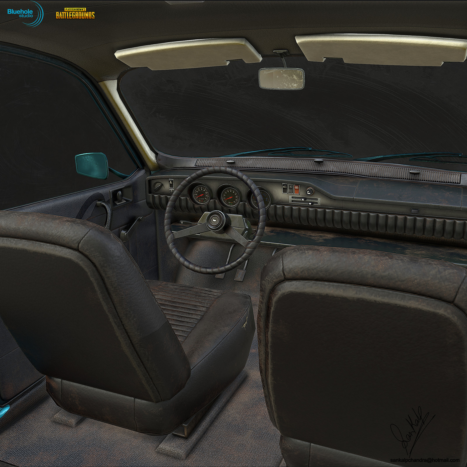 PUBG Dacia 1300 LP Interior 02