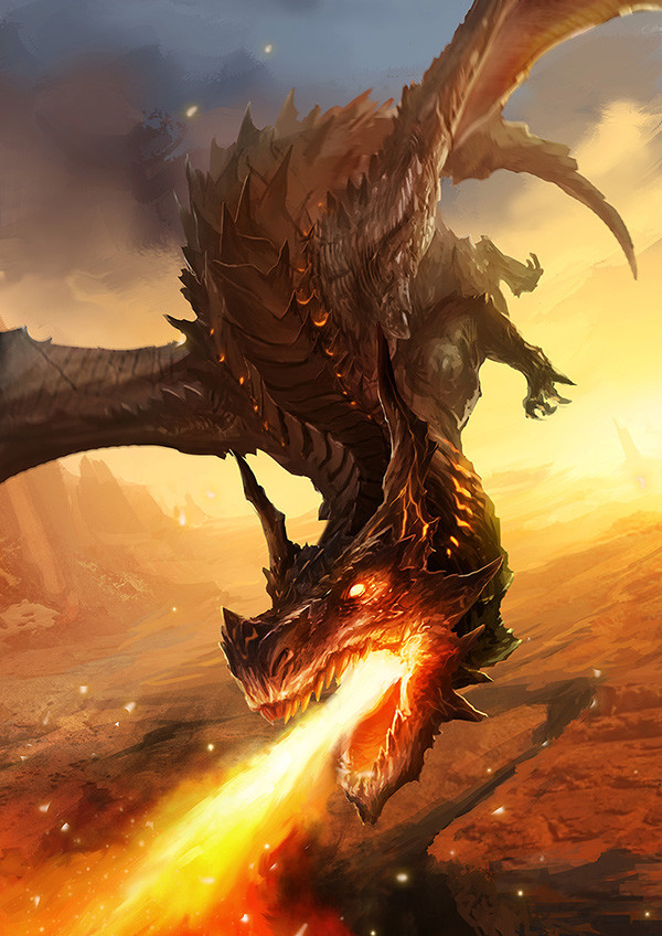 ArtStation - Flame Dragon (Dragon City)