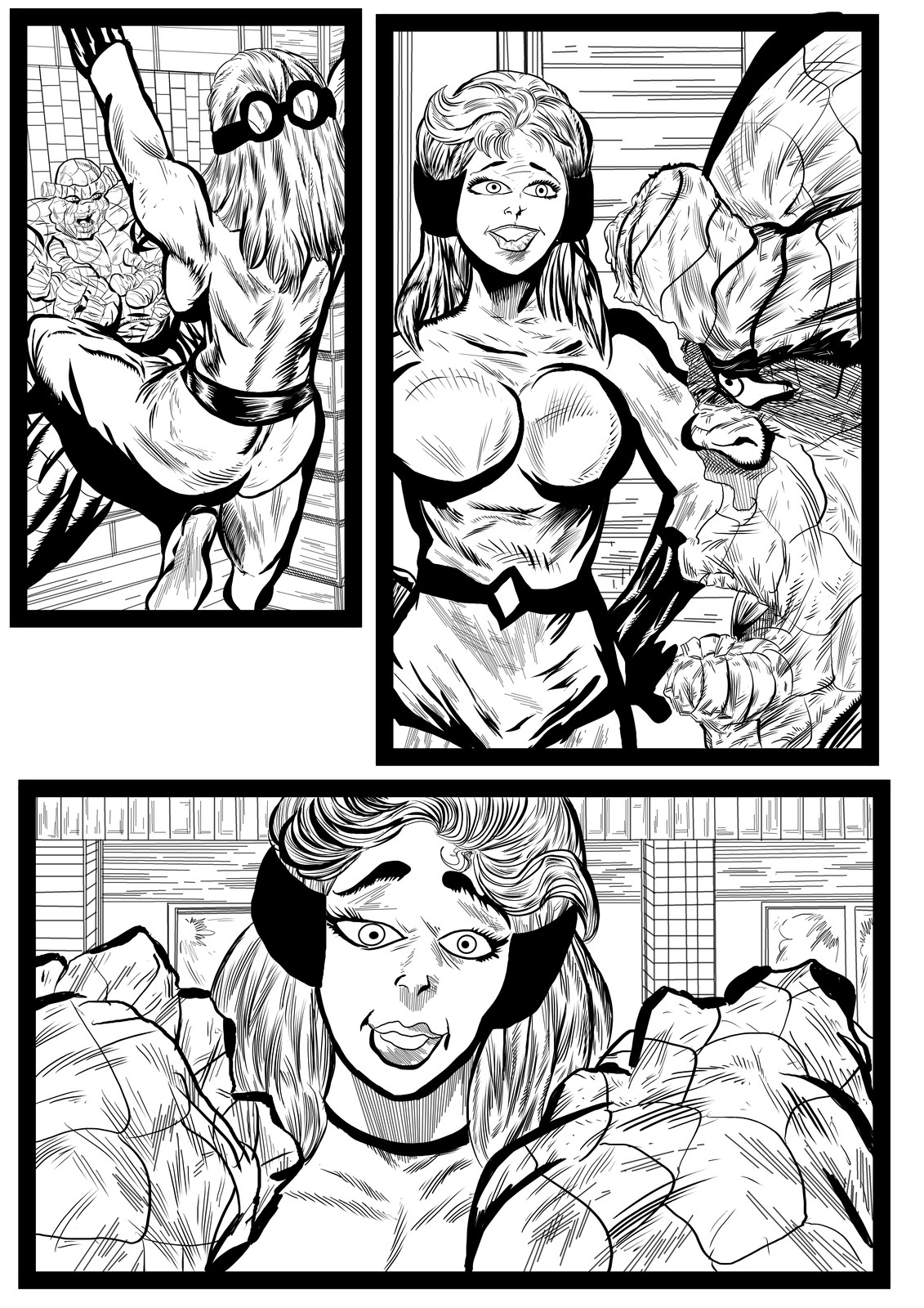 Fantastic Four Sequential Sample artwork page 7 by Brian Robinson