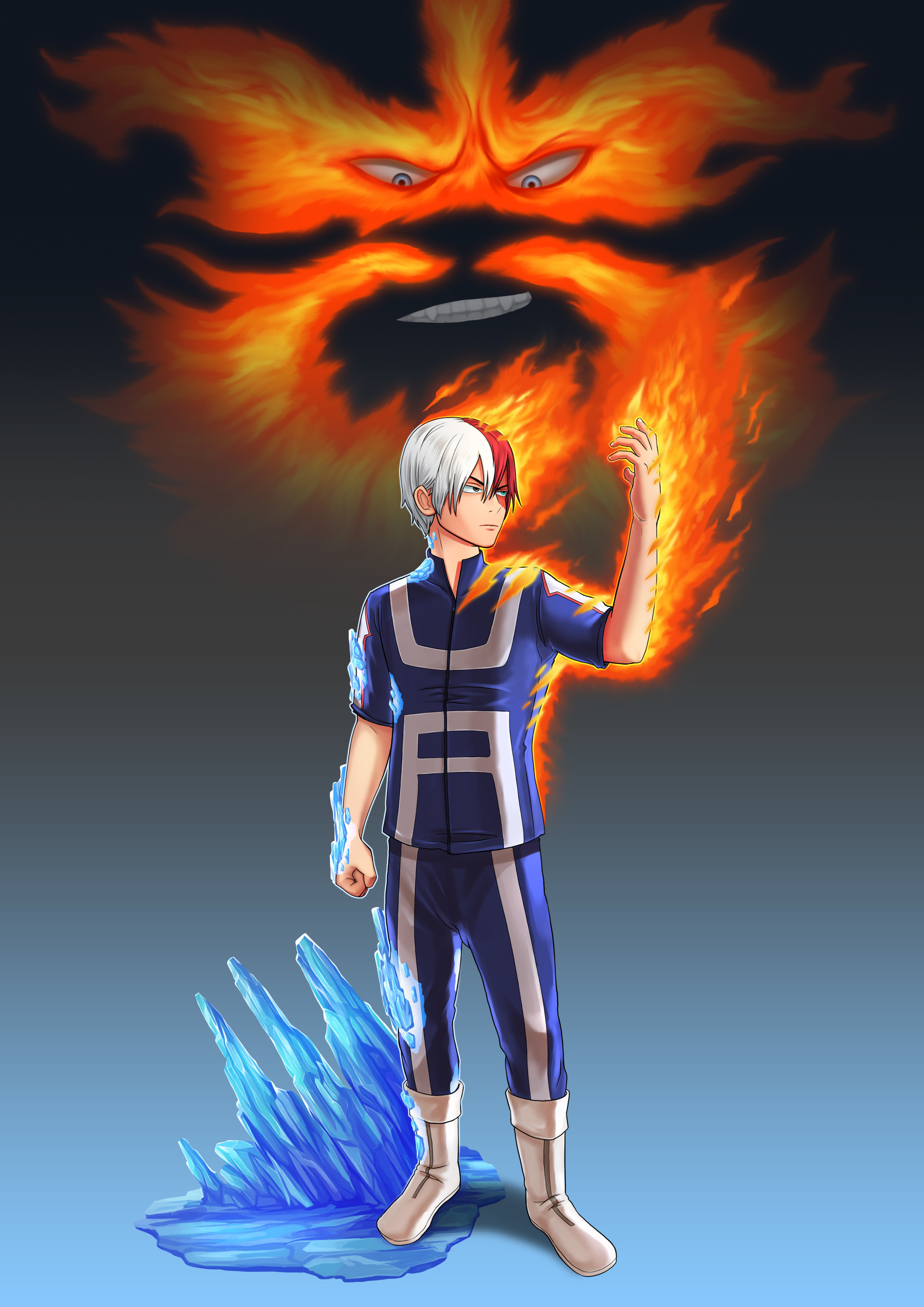 Artstation Shoto Todoroki Boku No Hero Academia Sandro Fazlinovic