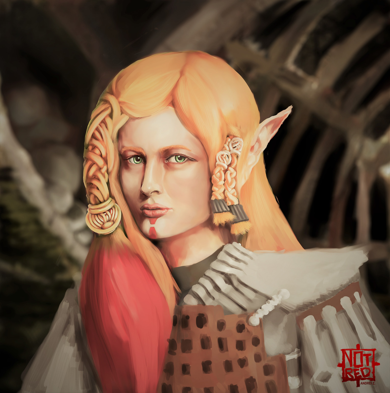 Fantasy portrait - Elf Warrior