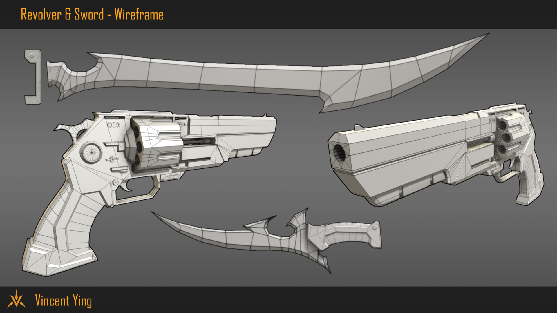 Artstation Revolver Sword Hybrid Vincent Ying