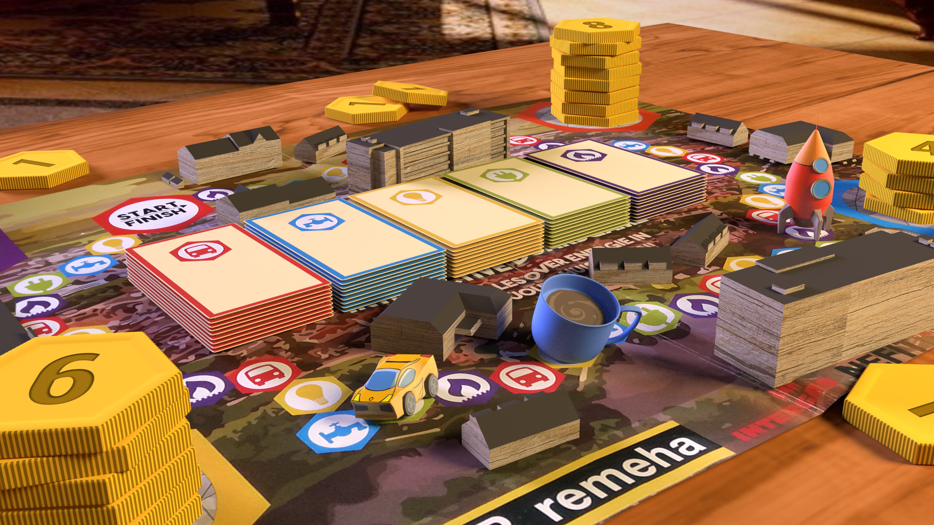 Augmented reality outlet board game