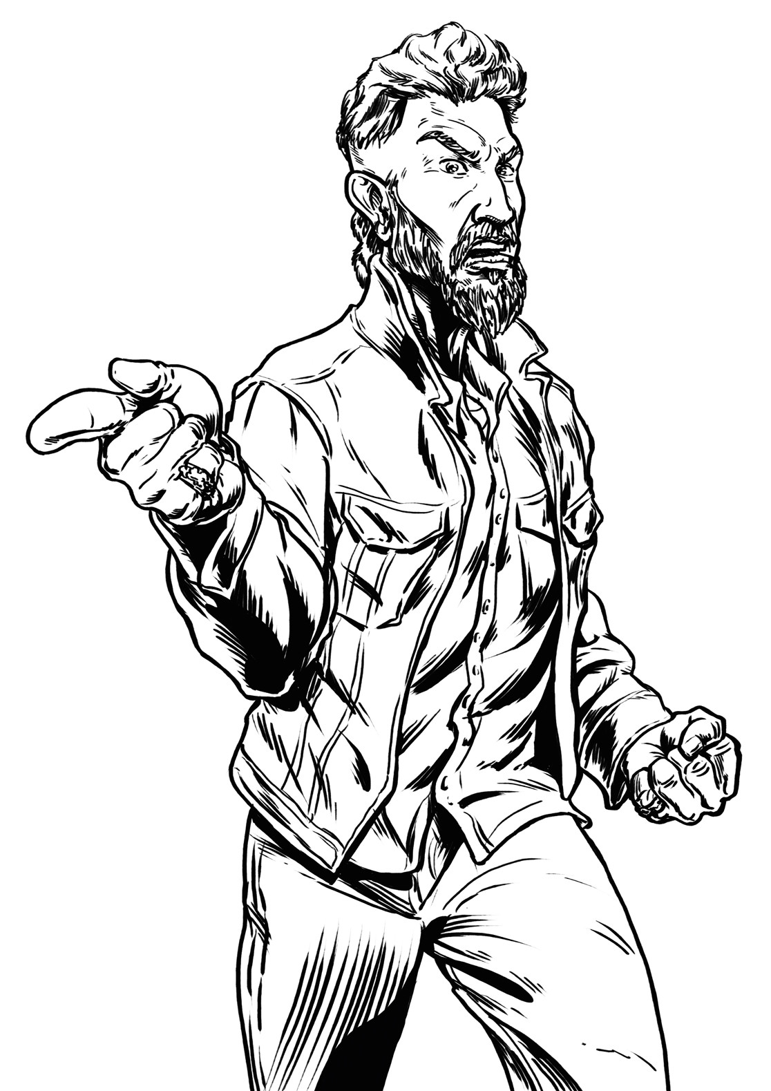 MAD SWEENEY AMERICAN GODS FAN ART by Point Blank evumbi — ProUser.Me