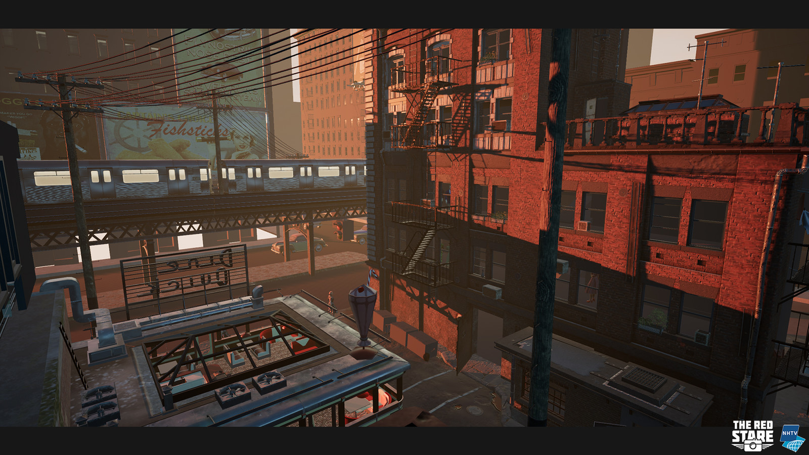 Newest ingame render. We are using a dynamic day and night cycle now. It greatly improved the lighting of the scene.