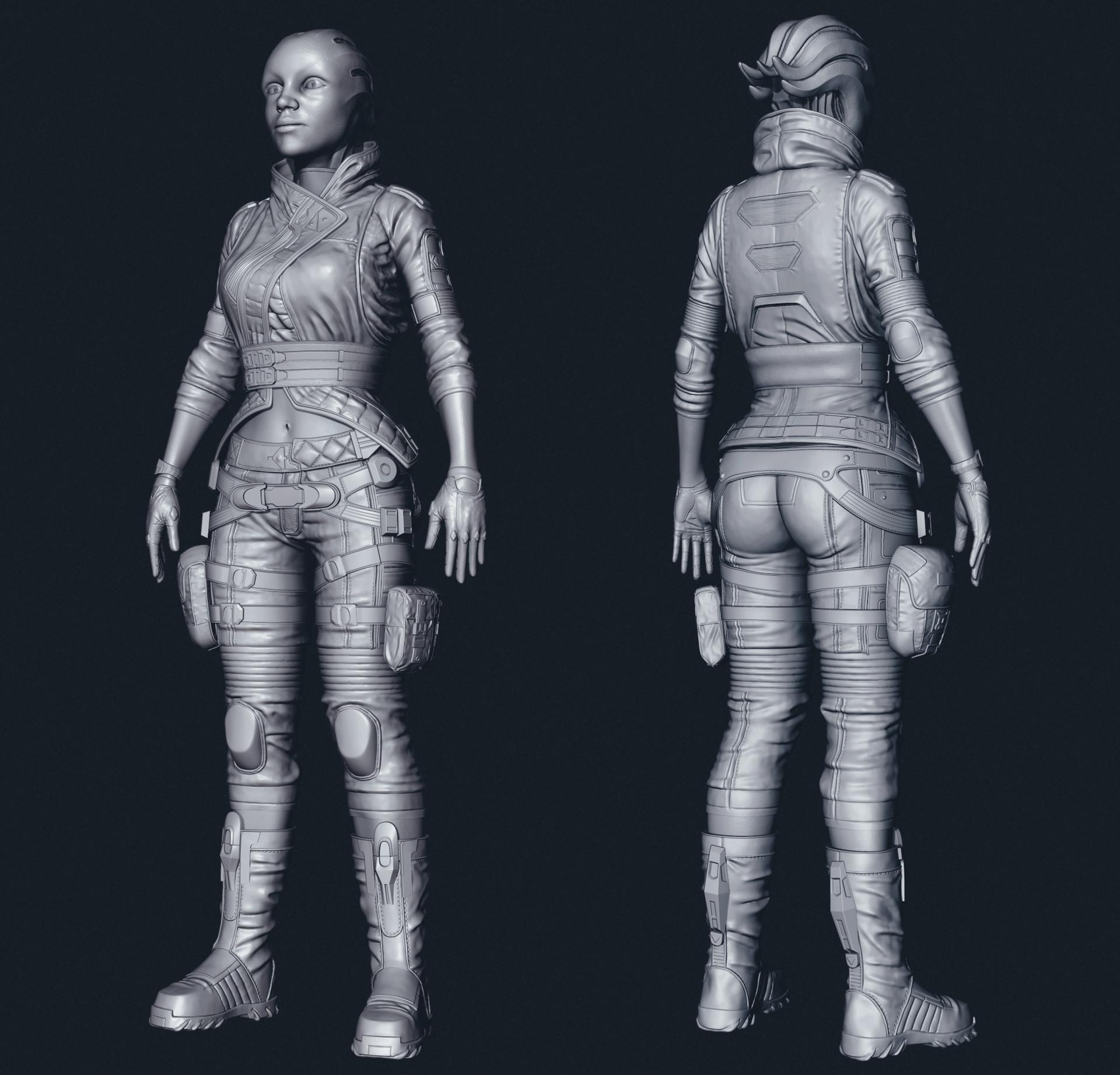 Artstation Mass Effect Andromeda Asari Wip Anton Krasko