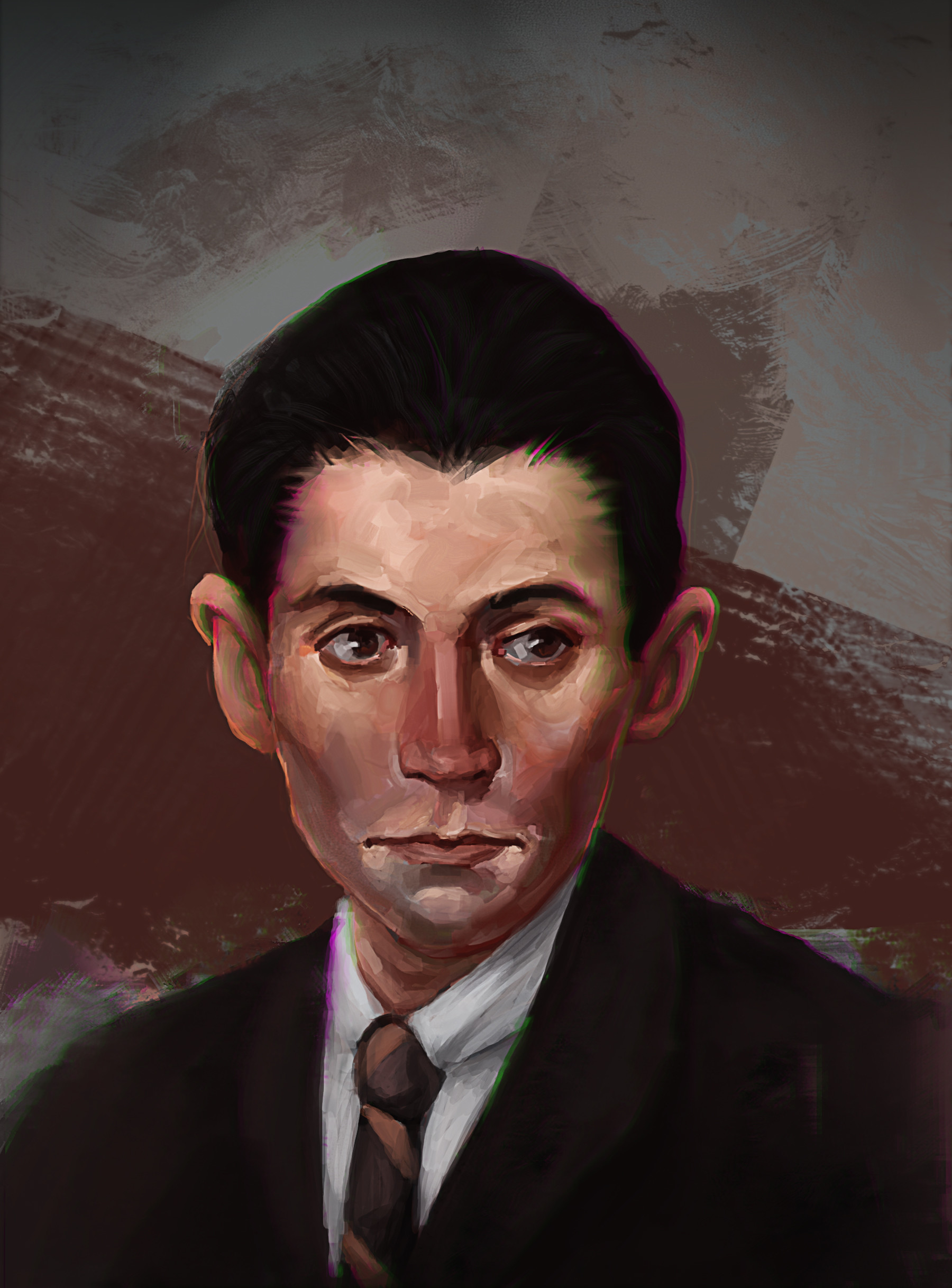 Local kafka. Кафка портрет писателя.