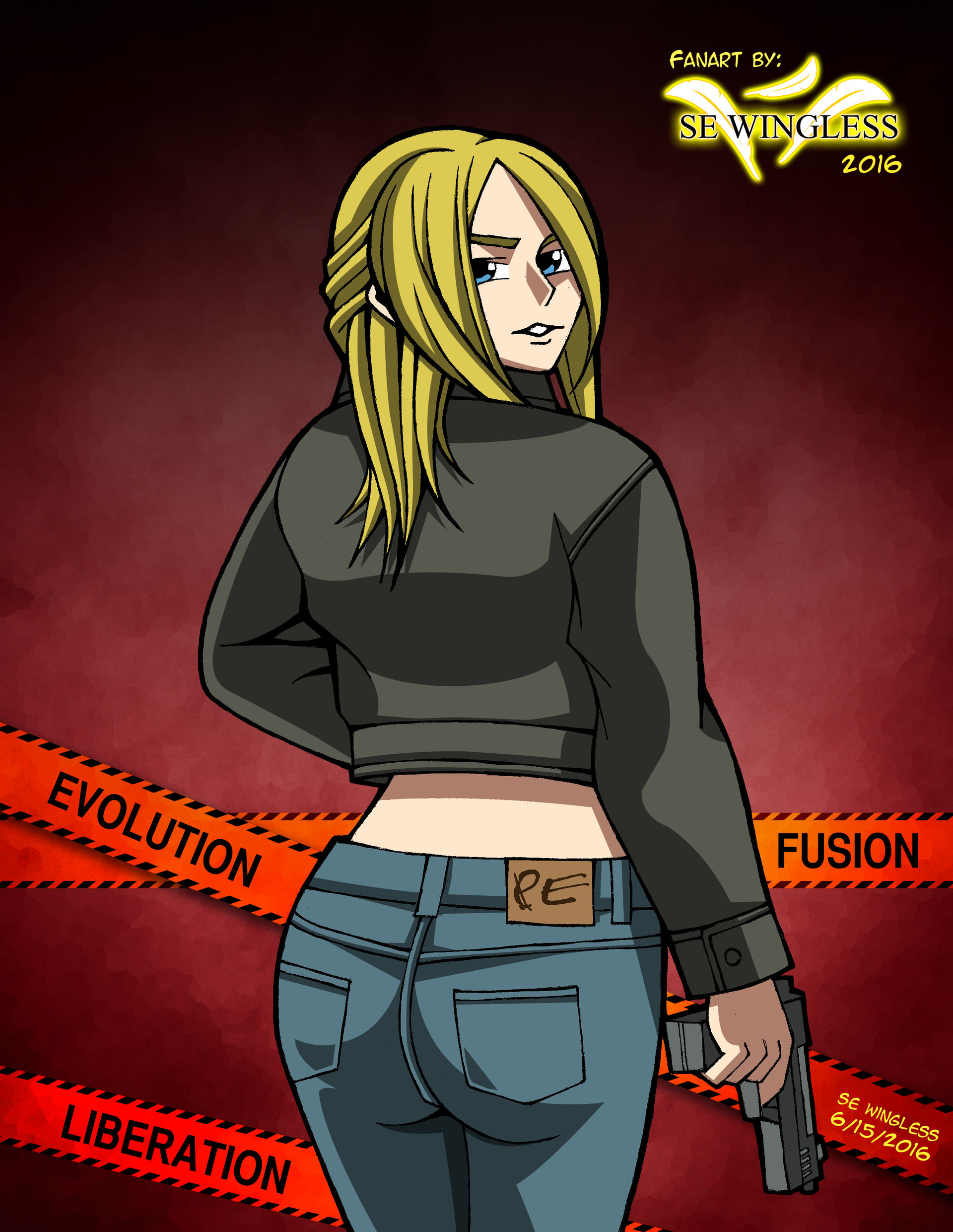 aya brea (parasite eve) drawn by miche