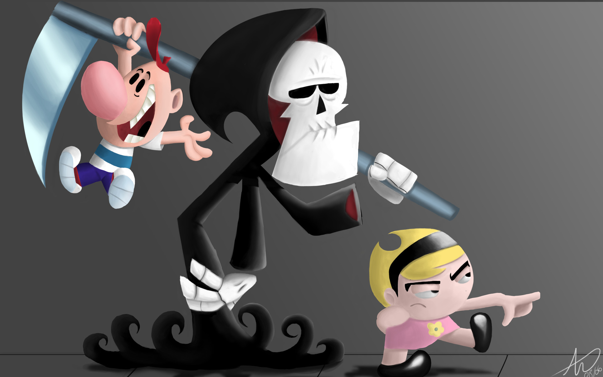 Artstation Billy E Mandy Arthur Gomes