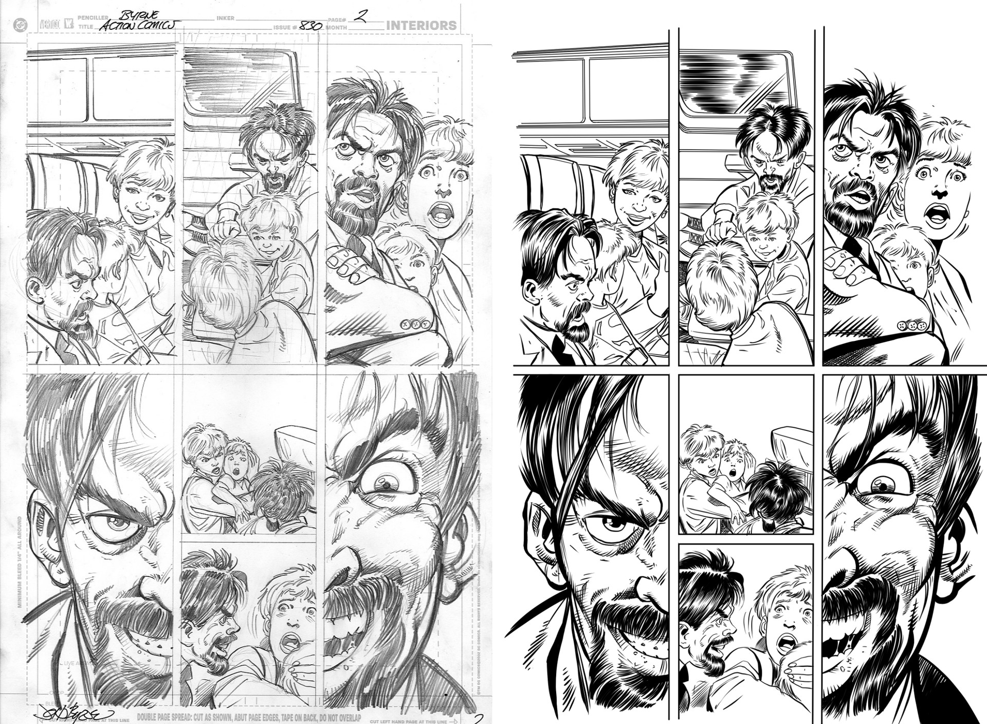 Artstation - Comic Book Inking Samples
