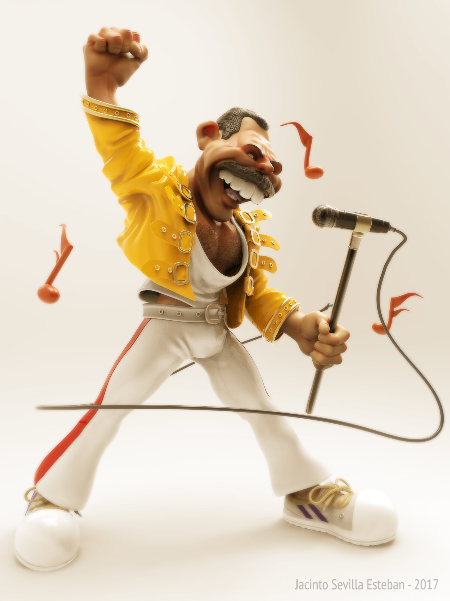 Artstation Freddie Mercury Jacinto Sevilla Freddie mercury cartoon 1 of 7. freddie mercury jacinto sevilla