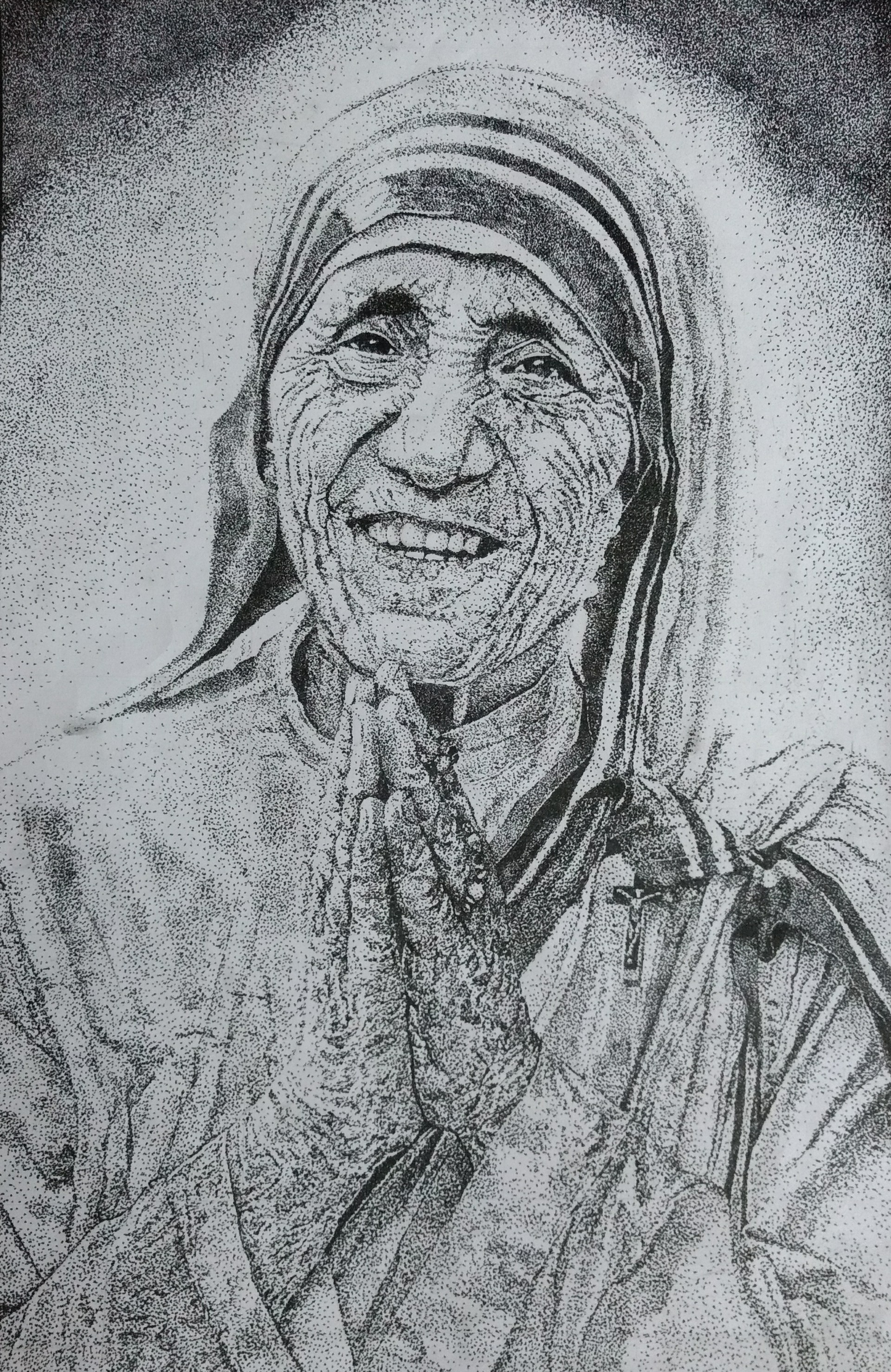 Drawing - Mother Teresa (Saint Teresa Of Kolkata) by eduaarti on DeviantArt
