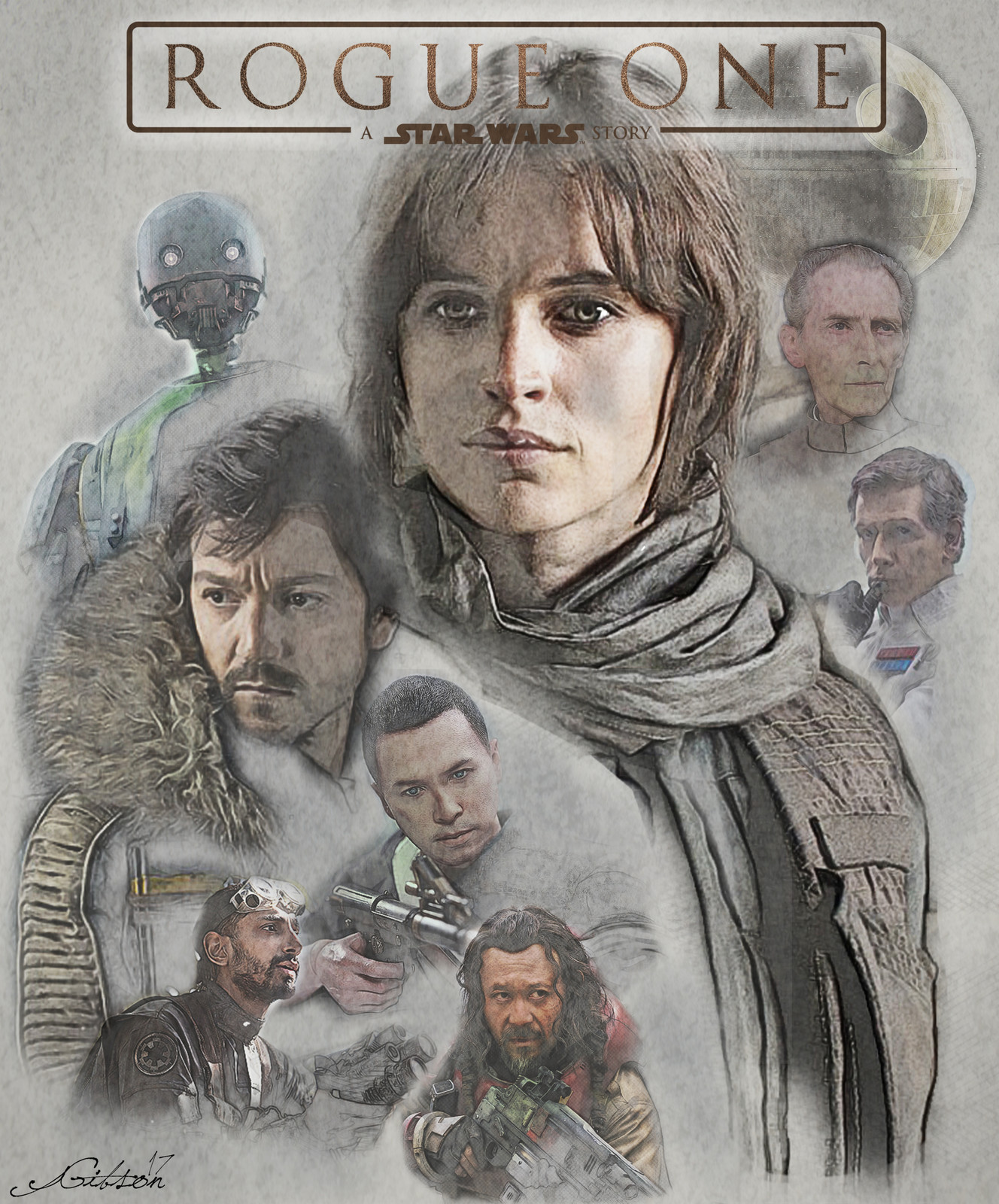 Justin Gibson Rogue One Fan Art Poster