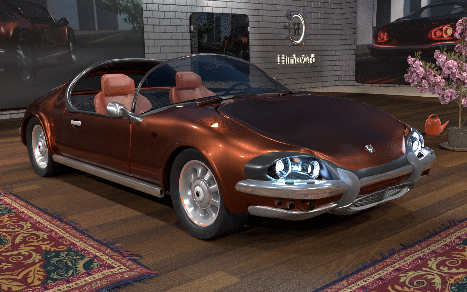 Cherry X (mark I) at the luxury brand's own dealer, 14th of June, 2027.