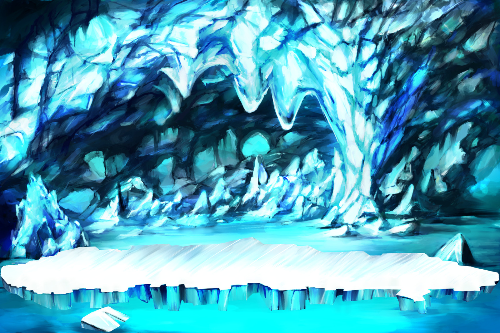 Location for the game ice cave.