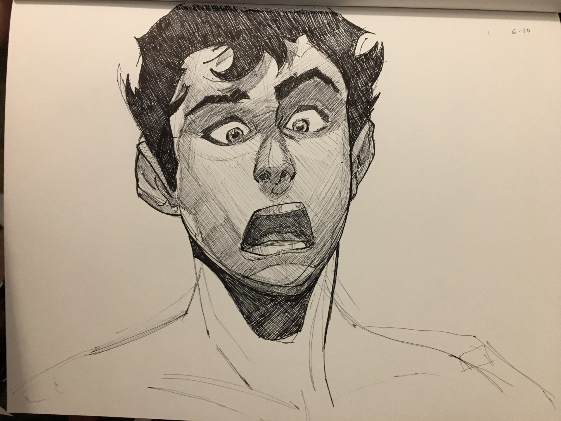 Artstation Day 8 10 Shocked Caleb Dume Kanan Jarrus Ink Drawing Mike Dunn When it comes to drawing bodies in motion, i've always thought video was a far better reference than photos. shocked caleb dume kanan jarrus