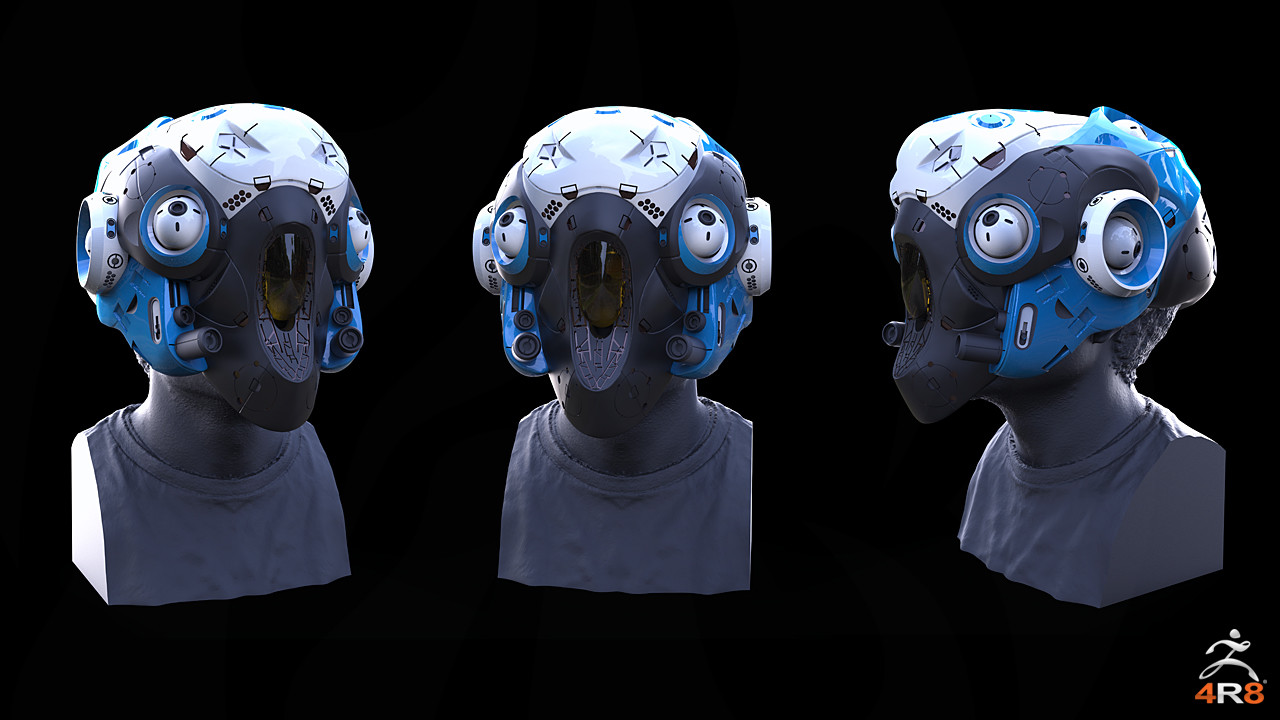 ArtStation - Helmet Designs with ZBrush 4R8