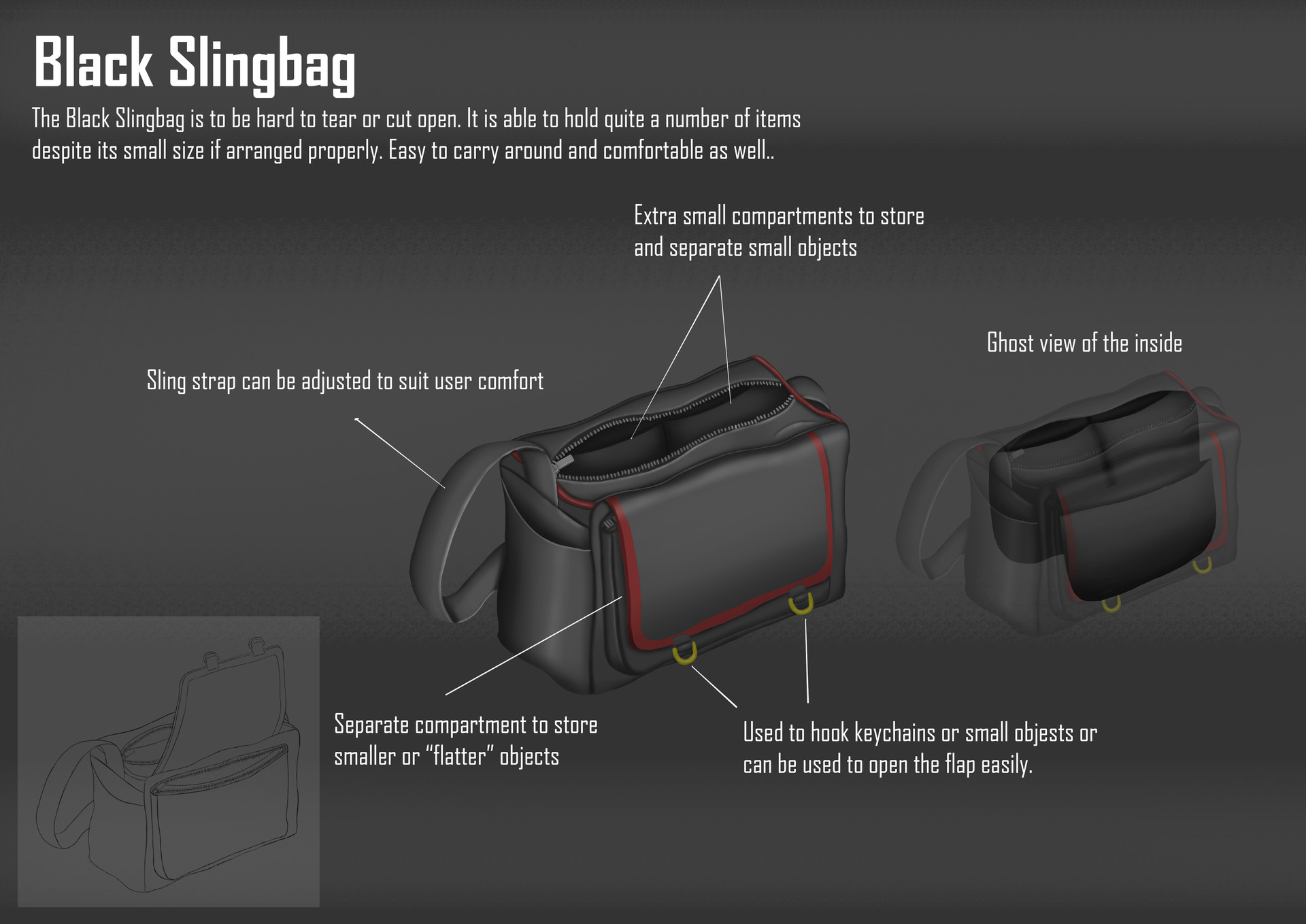 Artstation Locker Bag Gun Light Design Tze Kheng Ong